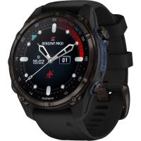 Garmin Descent Mk3i 43 мм (карбоново-серый титан, с черным силиконовым ремешком)
