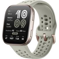 Amazfit Bip 6 (титановый, с светло-серым силиконовым ремешком)