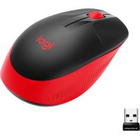 Logitech M190 (черный/красный)
