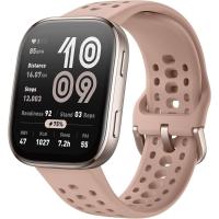 Amazfit Bip 6 (титановый, с розовым силиконовым ремешком)
