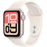 Apple Watch SE 3 40 мм (алюминиевый корпус, звездный свет/звездный свет, спортивный силиконовый ремешок M/L)