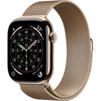 Apple Watch Series 11 LTE 46 мм (титановый корпус, золотистый/золотистый, миланская петля S/M)
